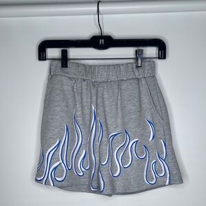SHEIN Gray Shorts Blue Flame Medium